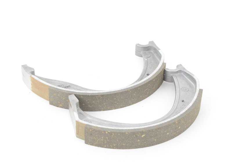 Kit di scarpe freno posteriore senza amianto OEM 34212310523 per BMW Motorrad R248: R50, R50/2, R60, R60/2, R69, R69S. BMW originale.