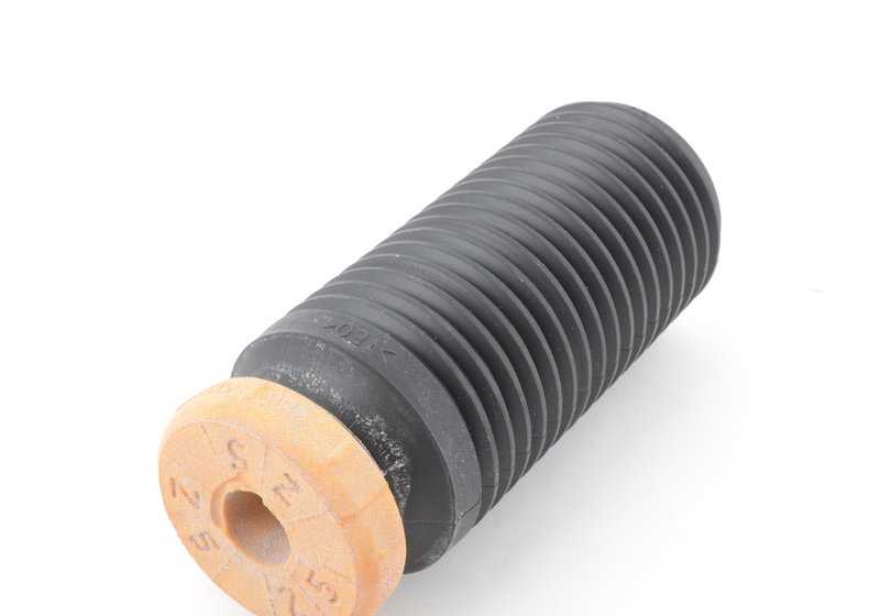 Tope de suspensión trasera con tubo protector OEM 33536865130 para BMW F15 y F16 (X5, X6). Compatible con sDrive25d, xDrive25d, xDrive28i, xDrive30d. Original BMW.