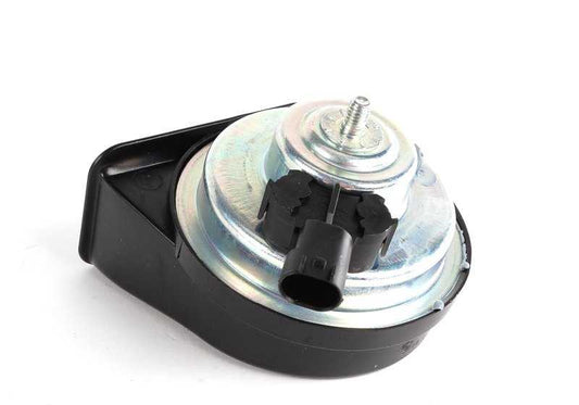 Bocina tono alto OEM 61336907044 para BMW E90, E91, E92, E93. Original BMW.