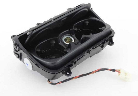 Portavasos central OEM 51169256131 para BMW Serie 5 F10, F11. Compatible con modelos 520d, 520i con cambio manual y automático. Original BMW.