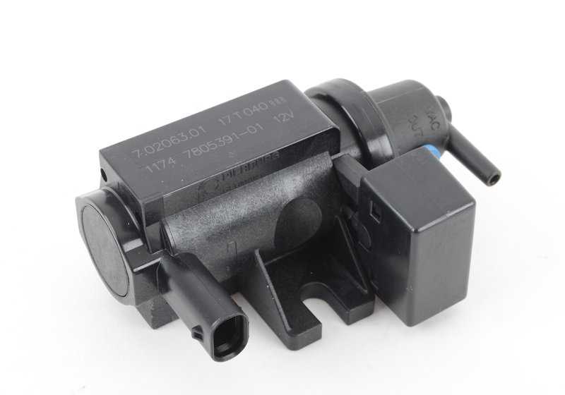 OEM pressure control valve 11747805391 for BMW E81, E82, E87, E88, E90, E91, E92, E93, E60, E61, E83, E70. Original BMW.