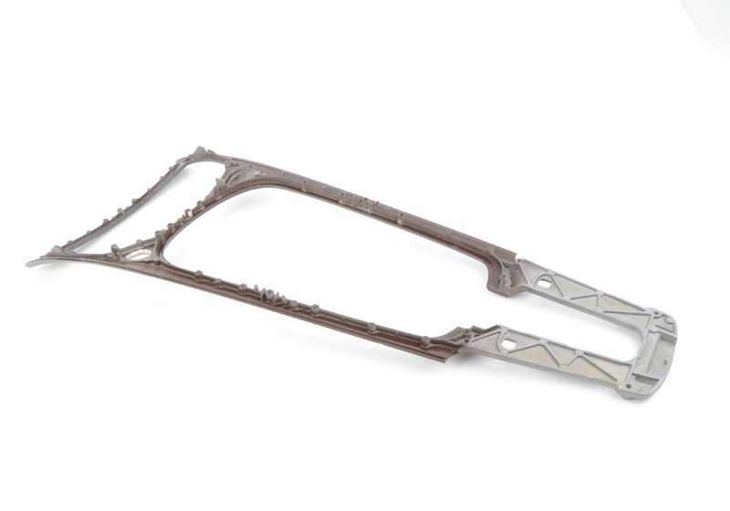 Moldura consola central madera Platane OEM 51167053114 para BMW E85, E86. Original BMW.