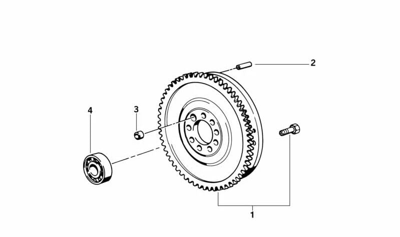 Volante bimasa OEM 21201223525 para BMW E39, E38, E31. Pieza original BMW.