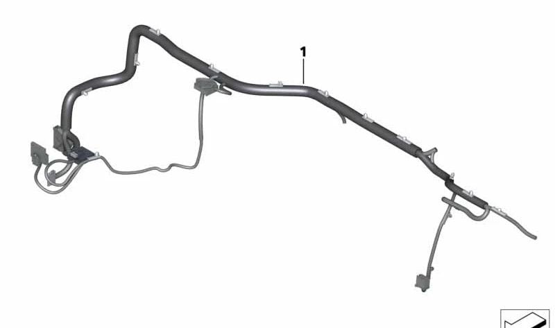 Cableado salpicadero OEM 61119321119 para BMW F33. Original BMW.