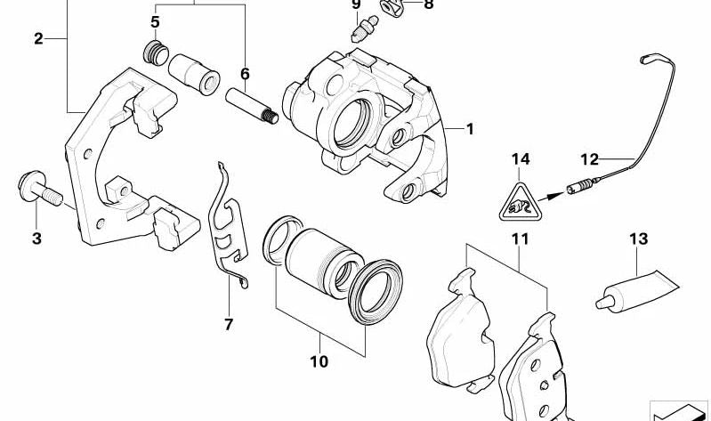 Black Electric Connector 2 Poles OEM 61131393742 for BMW E53 (x5 3.0d, 3.0i) models between 2001 and 2006. Original BMW piece.