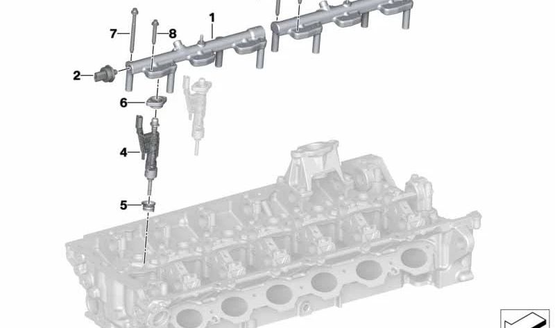 Tornillo de inyección OEM 13538661715 para BMW {F20N,F21N,F40,F52,F70,F22,F22N,F23,F23N,F44,F45,F45N,F46,F46N,G42,G87,U06,F30N,F31N,F34N,F35N,G20,G20N,G21,G21N,G28,G28N,G80,G80N,G81,G81N,F32,F32N,F33,F33N,F36,F36N,G22,G22N,G23,G23N,G26,G26N,G82,G82N