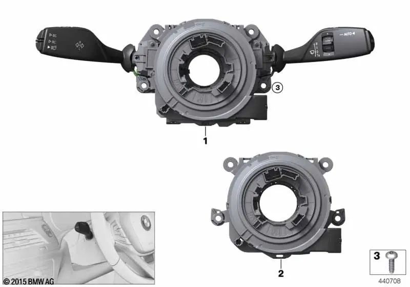 Centre de contrôle de la colonne de gestion pour BMW F44, G42, G30, G38, G32, G11n, G12N, F91, F92, F93, G02, G29 (OEM 61315A32034). BMW d'origine