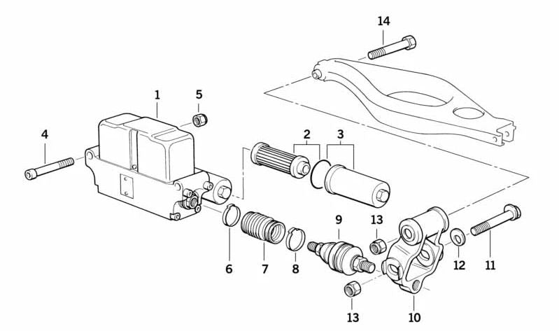 Fuelle protector de suspensión OEM 33341138023 para BMW E31. Original BMW.