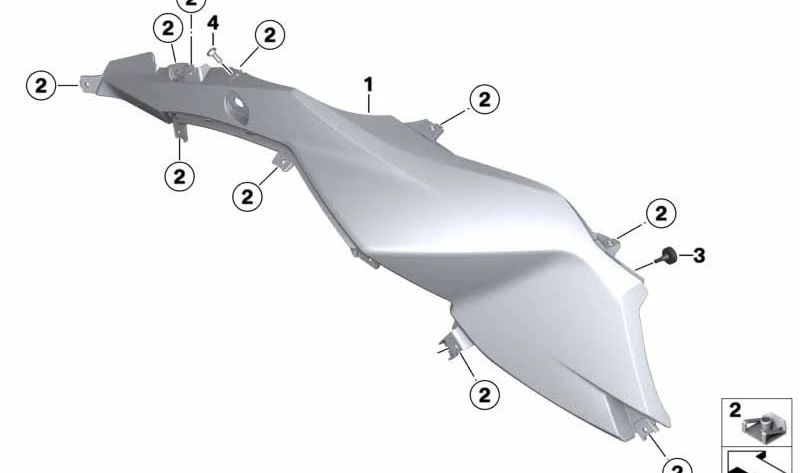 Verkleidungsseitenteil vorne links OEM 46638526811 für BMW Motorrad F 800 GS, F 800 GS Adventure... und mehr. Original BMW Motorrad.