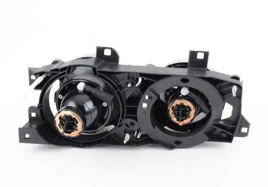 Faro delantero izquierdo OEM 63121379185 para BMW E34 y E32. Compatible con modelos 525i, 530i, 535i. Pieza original BMW. Ideal para sustituir faro roto o desgastado.