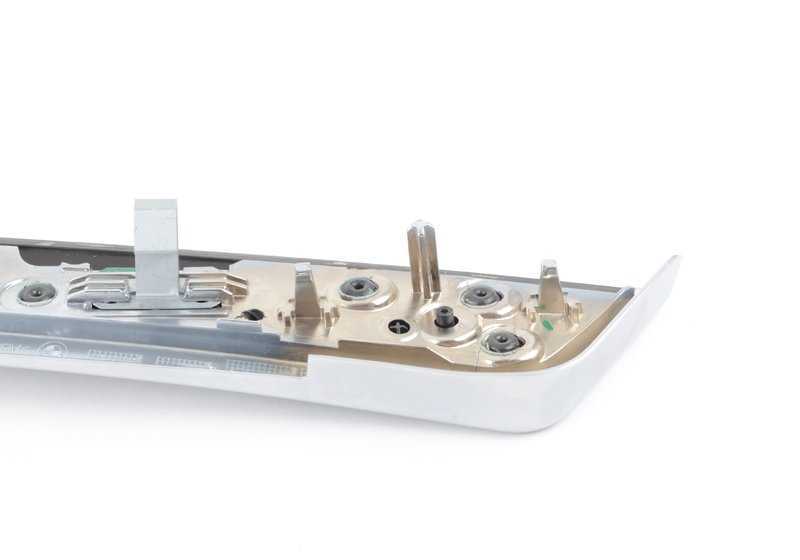 Embellecedor de puerta delantera derecha en madera Fineline OEM 51417225548 para BMW F10, F11, F18. Original BMW