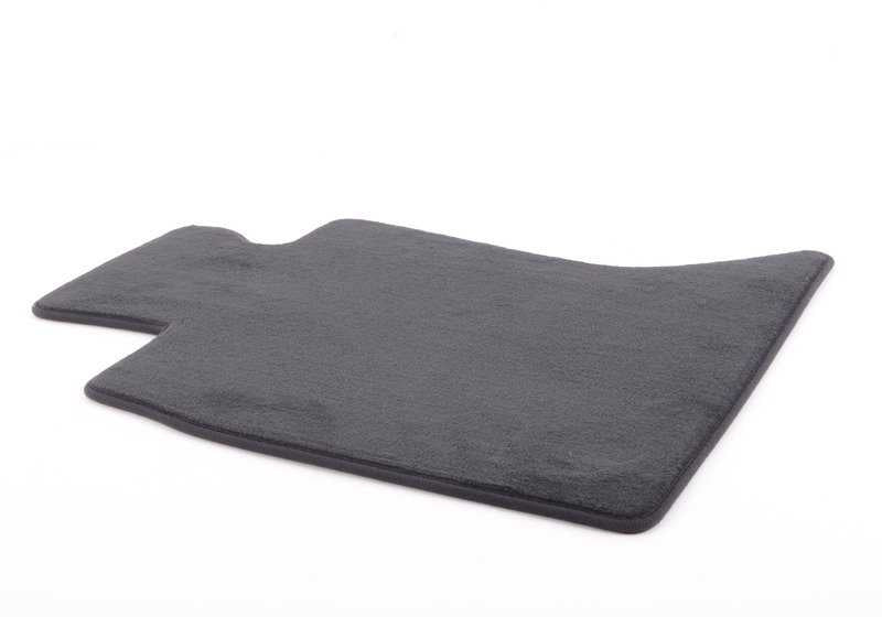 Alfombrilla de terciopelo lado conductor OEM 51477230451 para BMW F10, F10N, F11, F11N, F18N. Color antracita. Original BMW.