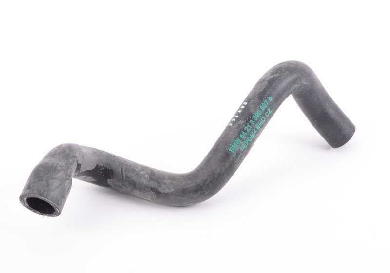 Tubo calefacción lado izquierdo OEM 64218390607 para BMW E31 840i y 840Ci (M60 y M62, manual y automático). Conecta válvula agua con radiador calefacción. Original BMW.