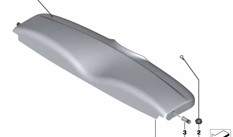 Panel de puerta trasero izquierdo OEM 51467151717 para MINI R56, R56 LCI. Original MINI.