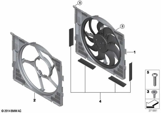 Anel de vedação para BMW I12, I12N, I15 (OEM 17117649152). BMW original