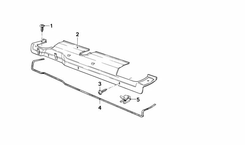 Junta de goma OEM 51711825972 para BMW E21, E12, 2002 Turbo, E30 (varios modelos antiguos). Medida 1300 mm. Original BMW. Ideal para sellado en partes como calefacción o capó.