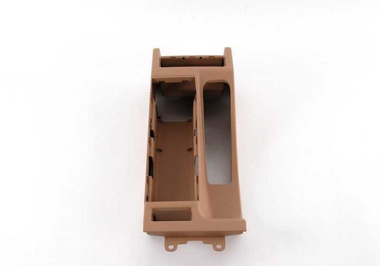 Consola corta color Hellbeige OEM 51168234155 para BMW Serie 3 E46 (316Ci, 316i y más). Original BMW.