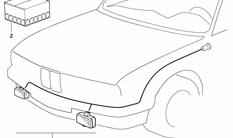 OEM 63170009205 Anti -Foam Installation Kit for BMW E36 316g, 316i, 318TDS, 318TI (all compatible models and versions). Original BMW.