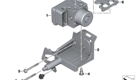 OEM pressure modulator 34518393178 for BMW motorcycles R nineT, F 750 GS, F 850 GS... and more. Original BMW Motorrad.