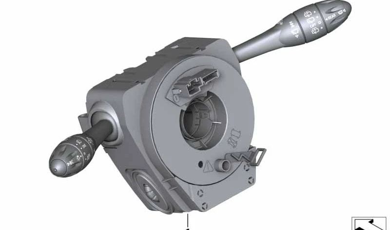 Unidad de interruptores árbol de dirección OEM 61319253777 para MINI R56 LCI, Cabrio R57, Coupé R58, Roadster R59... y más. Original MINI.