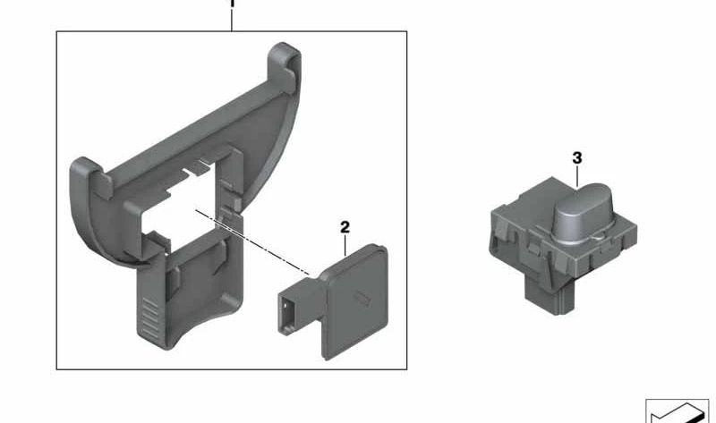 Sensor de humedad/de empañado OEM 64116928326 para BMW E81, E82, E87, E88, E90, E91, E92, E93, E60, E61, E63, E64, E65, E66, E84, E70, E71, E89. Original BMW.