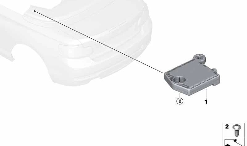 Antena GPS para BMW F23, F23N (OEM 65209277814). Original BMW