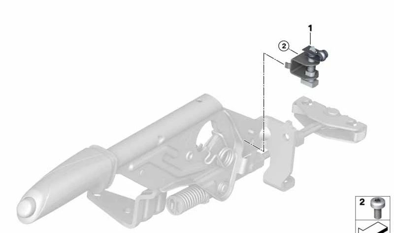 Interruptor luz freno de mano OEM 61316928205 para BMW E81, E82, E87, E87N, E88, F20, F20N, F21, F21N, F22, F22N, F23, F23N, F87, F87N, E90, E90N, E91, E91N, E92, E92N, E93, E93N, F30, F30N, F31, F31N, F34, F34N, F35, F35N, F80, F80N, F32, F32N, F33,