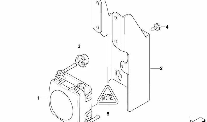 ACC Radar Sensor OEM 66316779874 for BMW (E60, E61, E63, E64, E65, E66). Genuine BMW.
