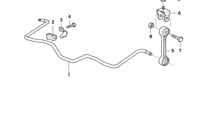 Suspensão OEM contendo 33551124375 para BMW E30, E36, E28, E24, E23, Z1. BMW original.