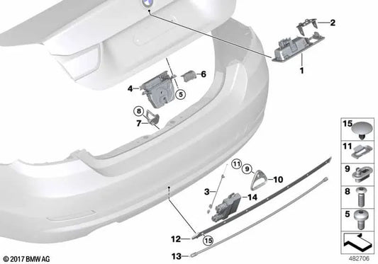 Vite di rotta per la BMW 4 F32, F82 (OEM 07119908060). BMW originale