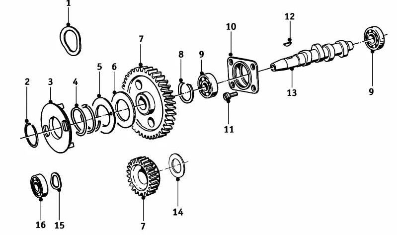 Arandela 1,5mm OEM 11310010520 para BMW E30, E32, E34, E36, E39, E46, E60, E61, E65, E66, E81, E83, E85, E87, F10, F20, F30, X1, X3, X5, Z3, Z4. Original BMW.