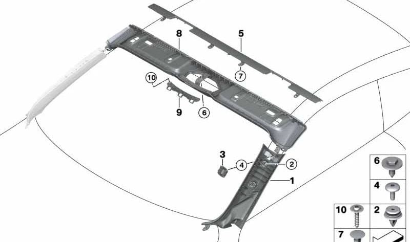 Torxschraube mit Waschmaschine OEM 07149141669 für BMW E46, F91, G14, E85, E86, I12. Original BMW