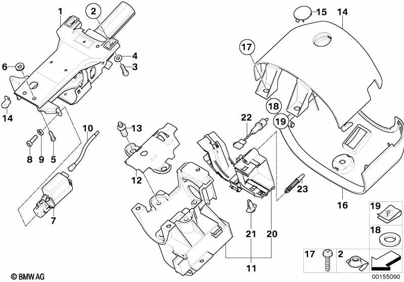 Revestimiento parte superior cuero crema OEM 32316750985 para BMW Z8 E52. Original BMW.