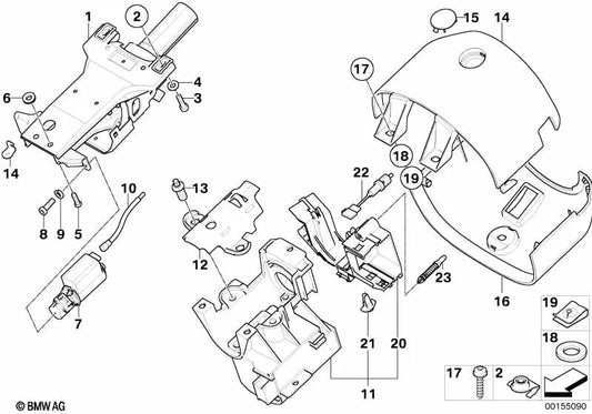 Revestimiento parte superior cuero crema OEM 32316750985 para BMW Z8 E52. Original BMW.