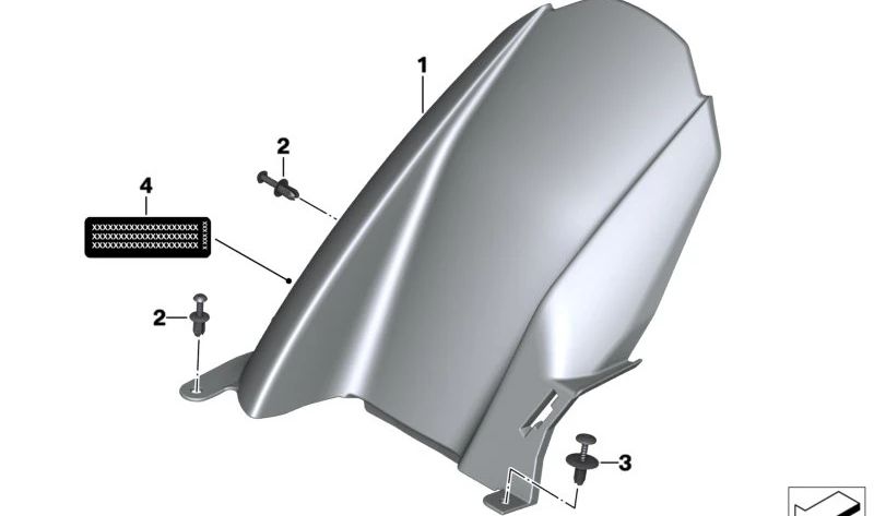 Tampa da roda traseira OEM 46628569768 para motocicletas BMW S 1000 R, S 1000 RR, M 1000 R, M 1000 RR. Originais BMW Motorrad.