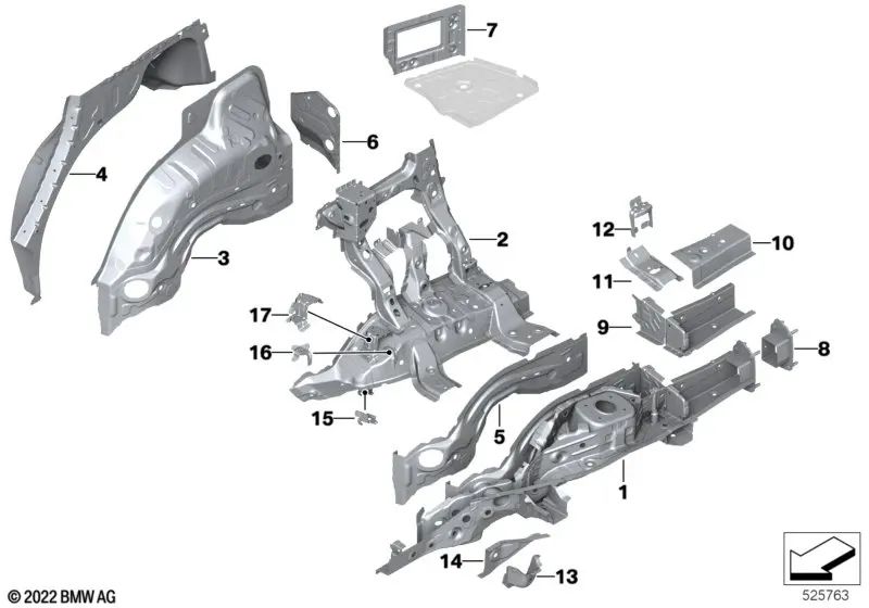 Wheel arch extension left for BMW G09 (OEM 41124A18D51). Original BMW