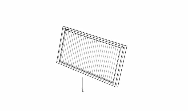 Filtro de habitáculo (microfiltro) OEM 64311390870 para BMW E32, E34. Original BMW.