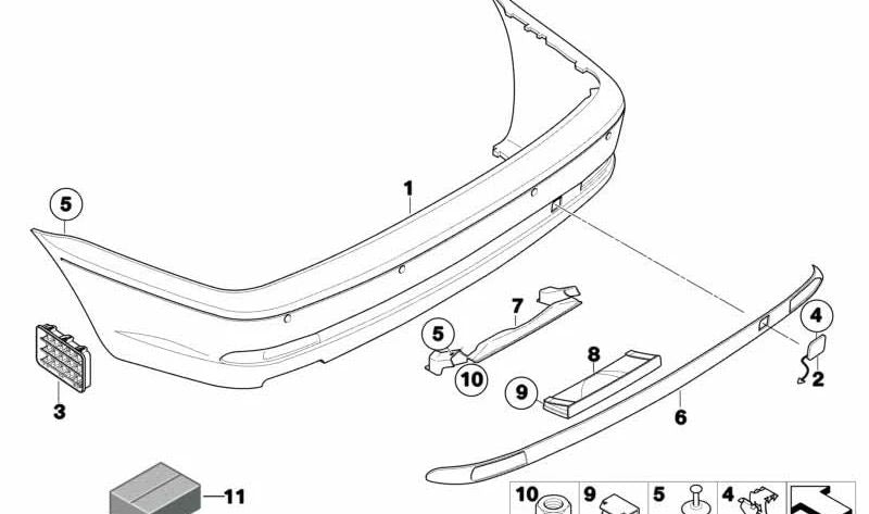 Central Embellient OM 51127065479 for BMW E46 {316CI, 318CI} with manual or automatic change. Compatible with models produced between 2001 and 2006. Original BMW.