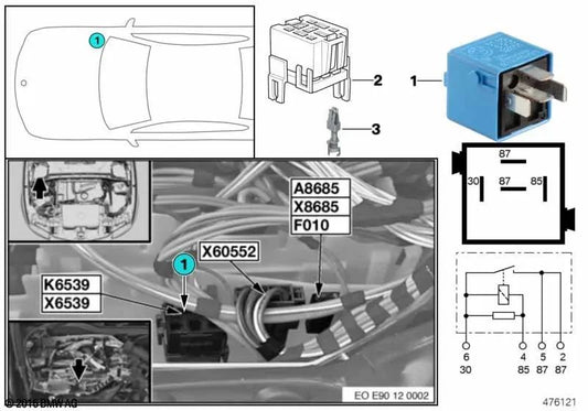 Doppelter Flachfederkontakt OEM 61138377730 für BMW E81, E87, F20, E46, F30, G20, E60, F10, G30, E63, F12, E38, F01, G11, i3, i8, X1, X3, X5, Z4, MINI R56, F56, Clubman, Countryman... und mehr. Original BMW und MINI.