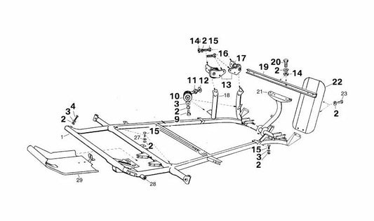 Cojinete del eje de dirección OEM 46114000570 para BMW E30, E32, E34. Original BMW.