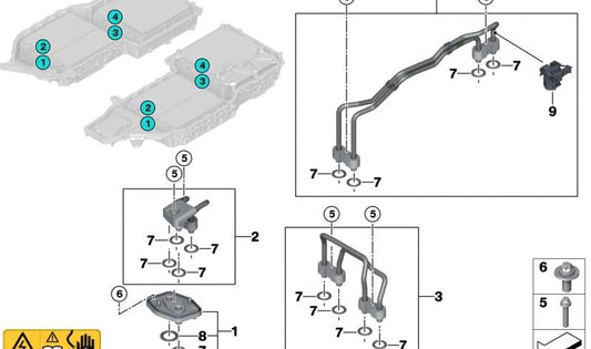 Parafuso de estrela M6x30 OEM 07148860772 para BMW G20, G21, G30N, G31N, G60, G61, G90, G70, G01, G01N, G45, G05, G09, U06, U11. BMW original.