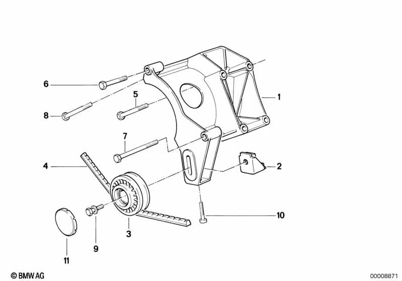 Vis hexagonale M8X50 OEM 07119912517 pour BMW E30, E36, E46, E34, E39, E38, E31, X5 E53, Z3 E36... et plus encore. Véritable BMW.