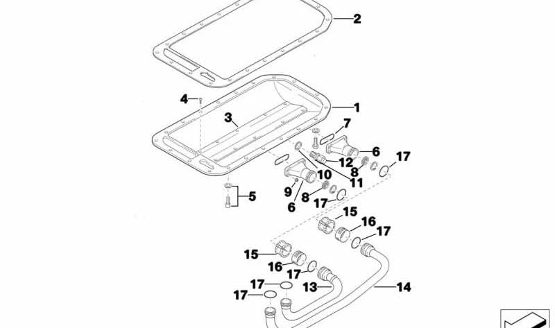 Separador de aceite OEM 11131415138 para BMW E36 318iS. Original BMW.