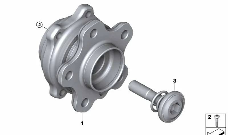 Rear Moyú with OEM 33408098969 for BMW X5 (F95, F95N) and X6 (F96, F96N). Original BMW spare.
