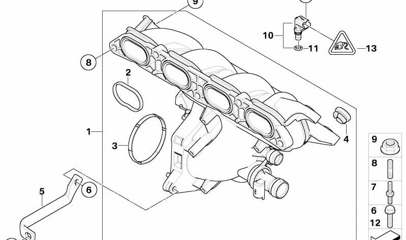 Anillo obturador OEM 13627567571 para MINI R56, R55, R57, R58, R59, incluyendo Cooper, Cooper S y JCW… y más. Original MINI.