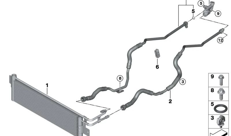 Junta tórica OEM 17227613656 para BMW {F20, F21, F22, F23, F45, F87, F30, F31, F34, F35, F80, G20, G21, G28, G80, F32, F33, F36, F82, F83, G22, G23, G26, G82, G83, F07, F10, F11, F18, F90, G30, G31, G38, F06, F12, F13, G32, F01, F02, G11, G12, F91,