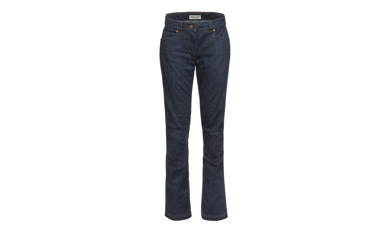 Pantalones Moosach azul talla W32/L34 OEM 76145A80A75 para motos BMW. Original BMW Motorrad.