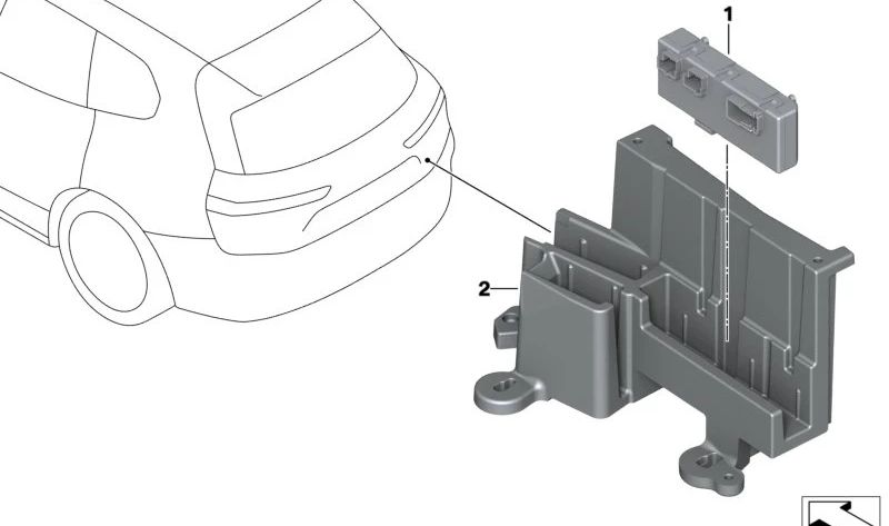 CONTROL MODULE FOR OPENING/CLOSURE OF THE BOARD OEM 61359451484 FOR BMW F40, G20, G21, G28, F90, G30, G38, G11, G12, F92, F93, G15, G16, G01, G08, F97, G02, F98, F95, G06, F96. Original BMW.