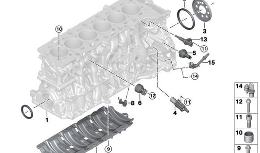 Tobera de refrigeración de pistón OEM 11427634186 para BMW F20, F21, F40, F52, F70, F22, F23, F44, F45, F46, G42, U06, F30, F31, F34, F35, G20, G21, G28, F32, F33, F36, G22, G23, G26, G30, G31, G38, G60, G61, G68, G32, G11, G12, G70, G14, G15, G16,