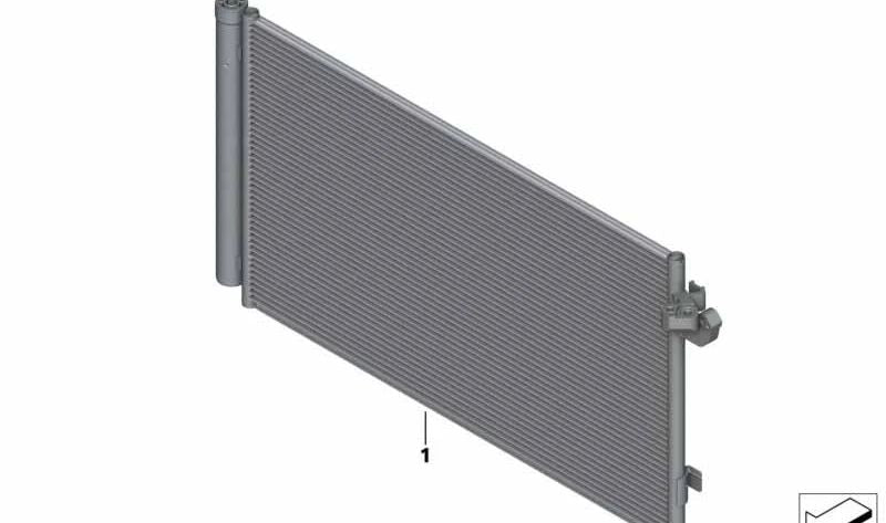 Condenseur de climatisation avec séchoir OEM 64539364255 pour BMW F90, G30, G11, G12, F91, F92, F93, G14, G15, G16. BMW d'origine.